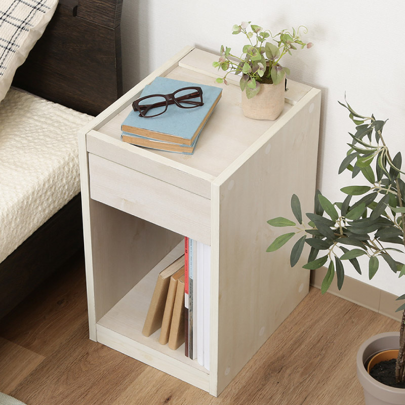 ユアサプライムス.com｜99324 ベッドサイドテーブル ホワイト