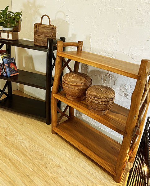 楽天市場】☆レビューで特典☆アジアン家具 木製 バリ ♪AR 2段