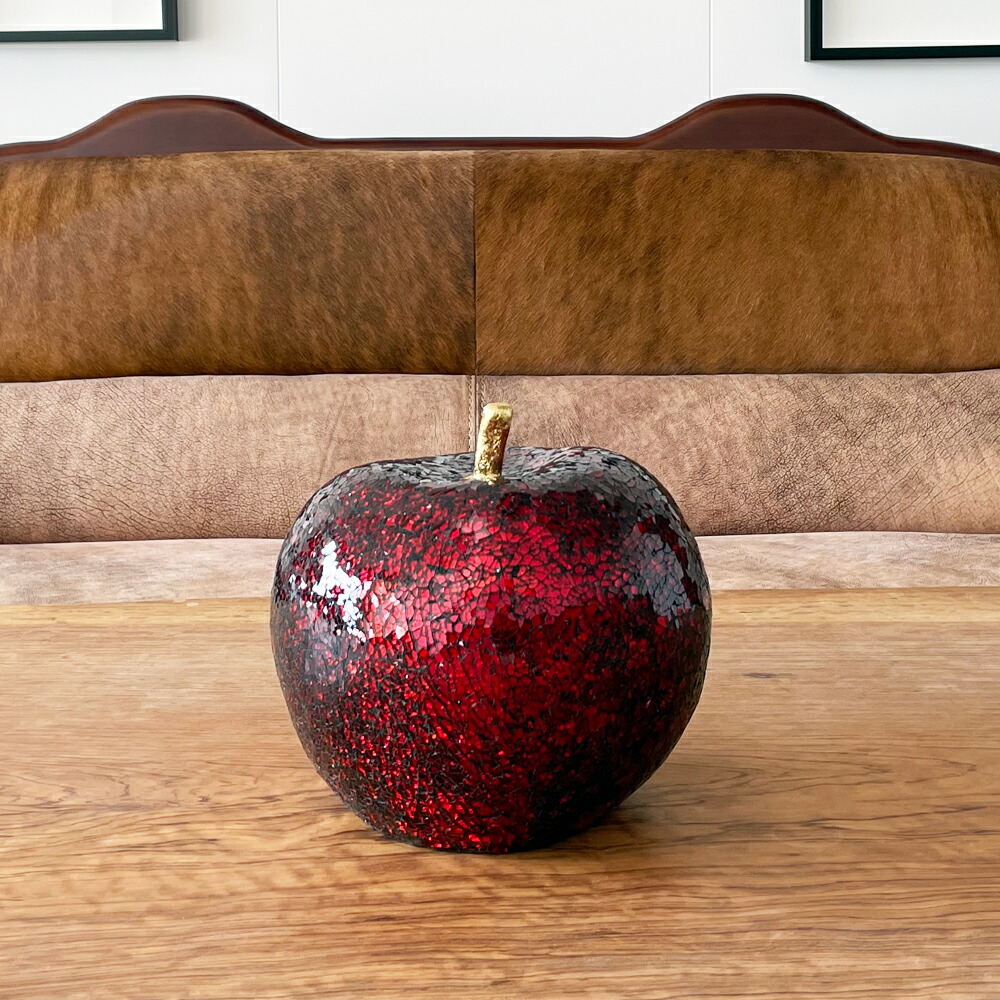 毒リンゴ アートオブジェ 小 プレゼント りんご 店舗 置物 FRP300