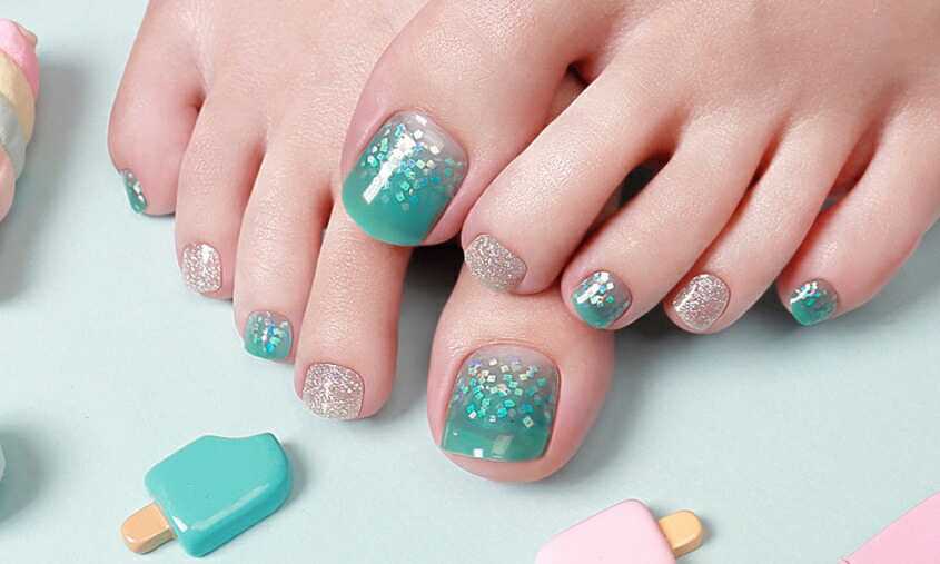 楽天市場】フットネイルシール フットネイル 足 ネイルチップ ネイル