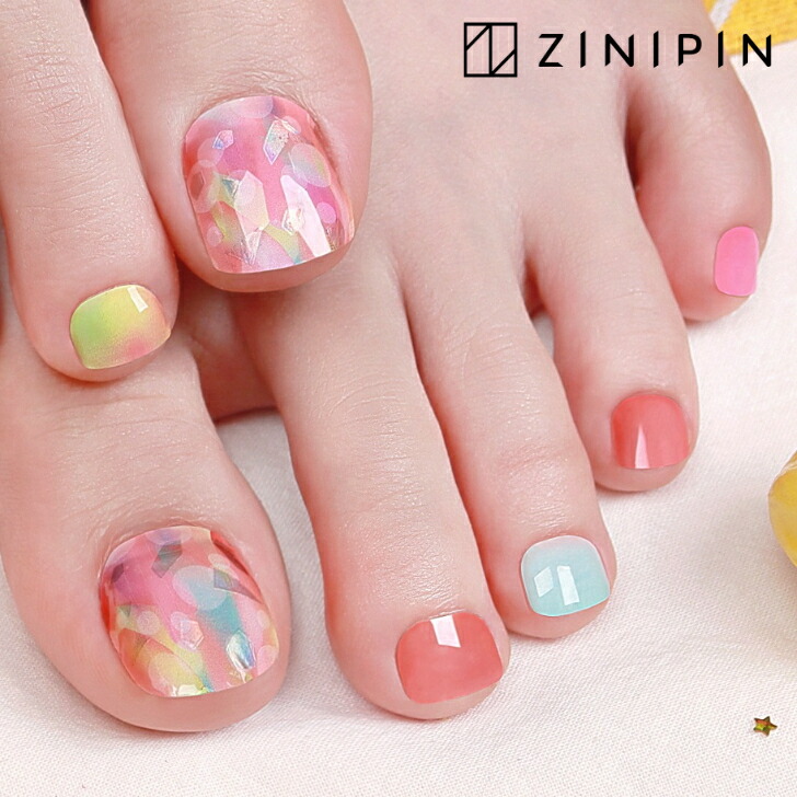 楽天市場】フットネイルシール ジェルネイルシール ネイルシール 硬化