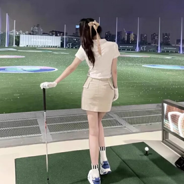 楽天市場】ゴルフウエア ポロシャツ＆スカート 上下セット レディース