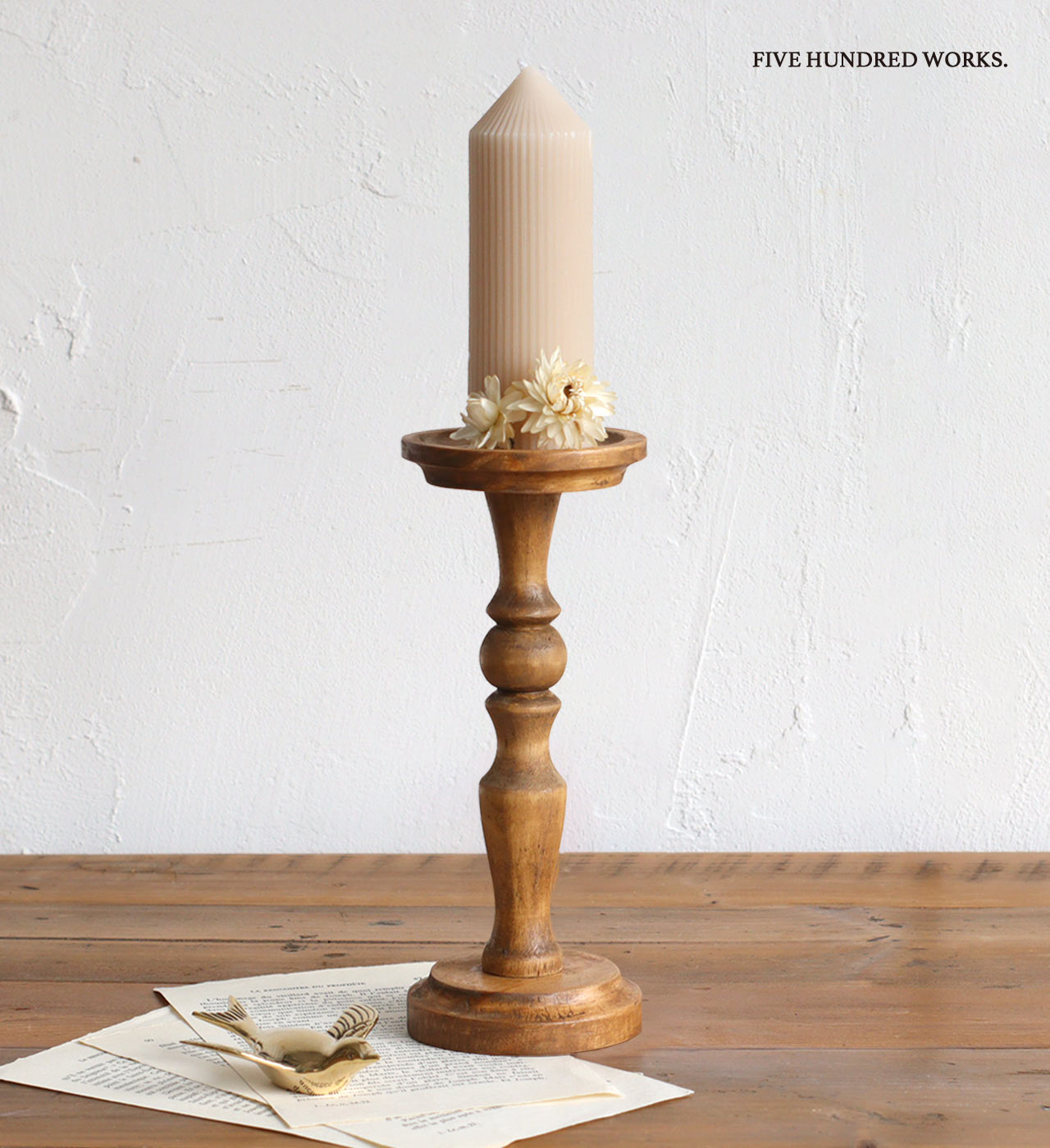 楽天市場】【公式】ナインマーケ パイン キャンドルスタンド Lサイズ