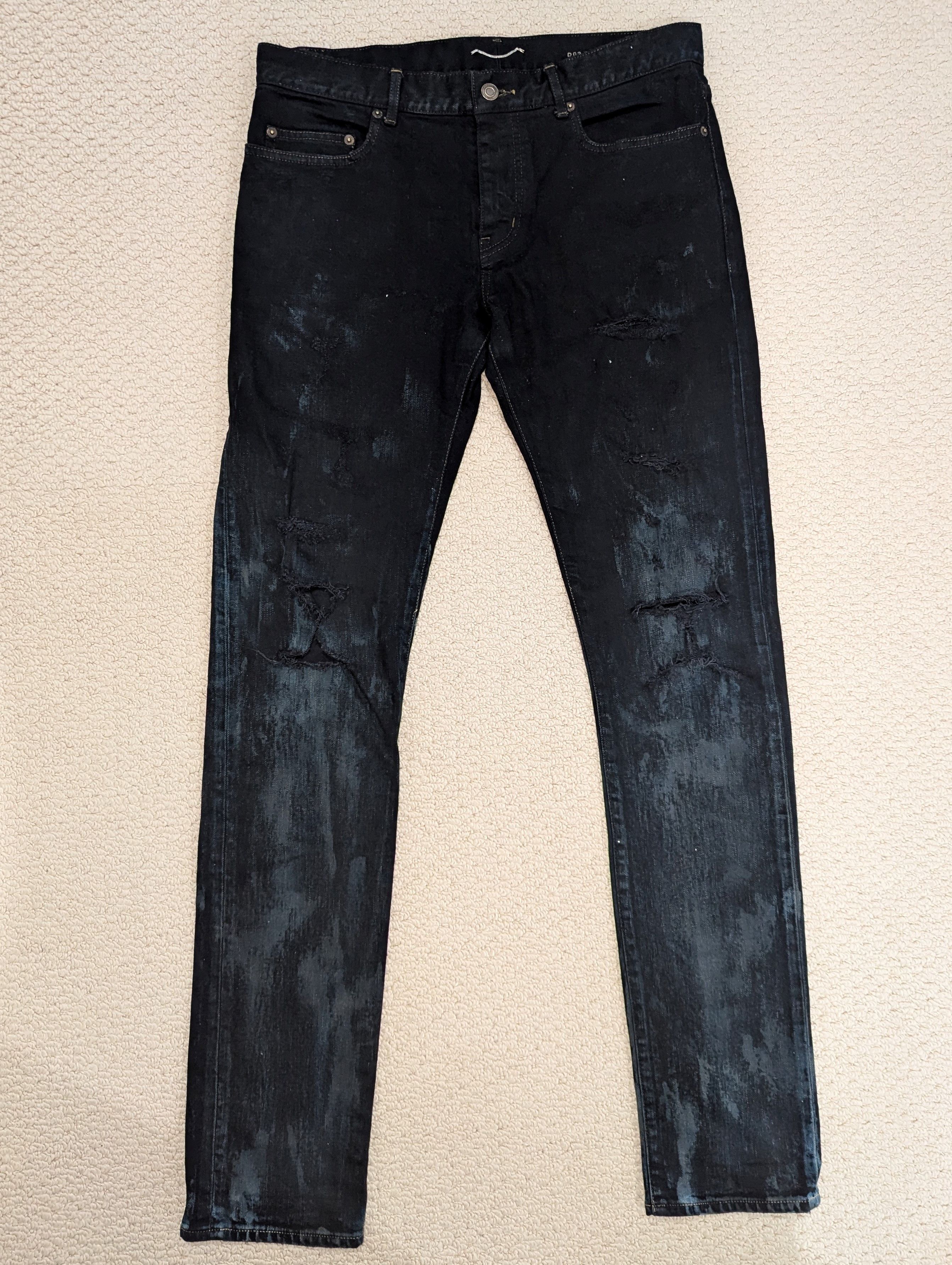 SAINT LAURENT Saint Laurent Paris FW/14 Oil Stain Denim | dshy_vii