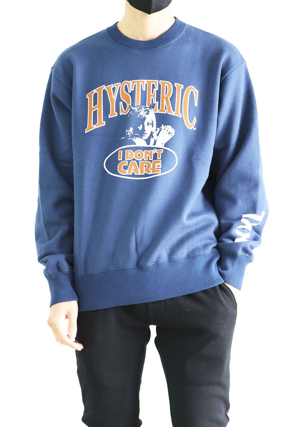 HYSTERIC GLAMOUR - I DON'T CARE スウェット / ネイビー | Tempt