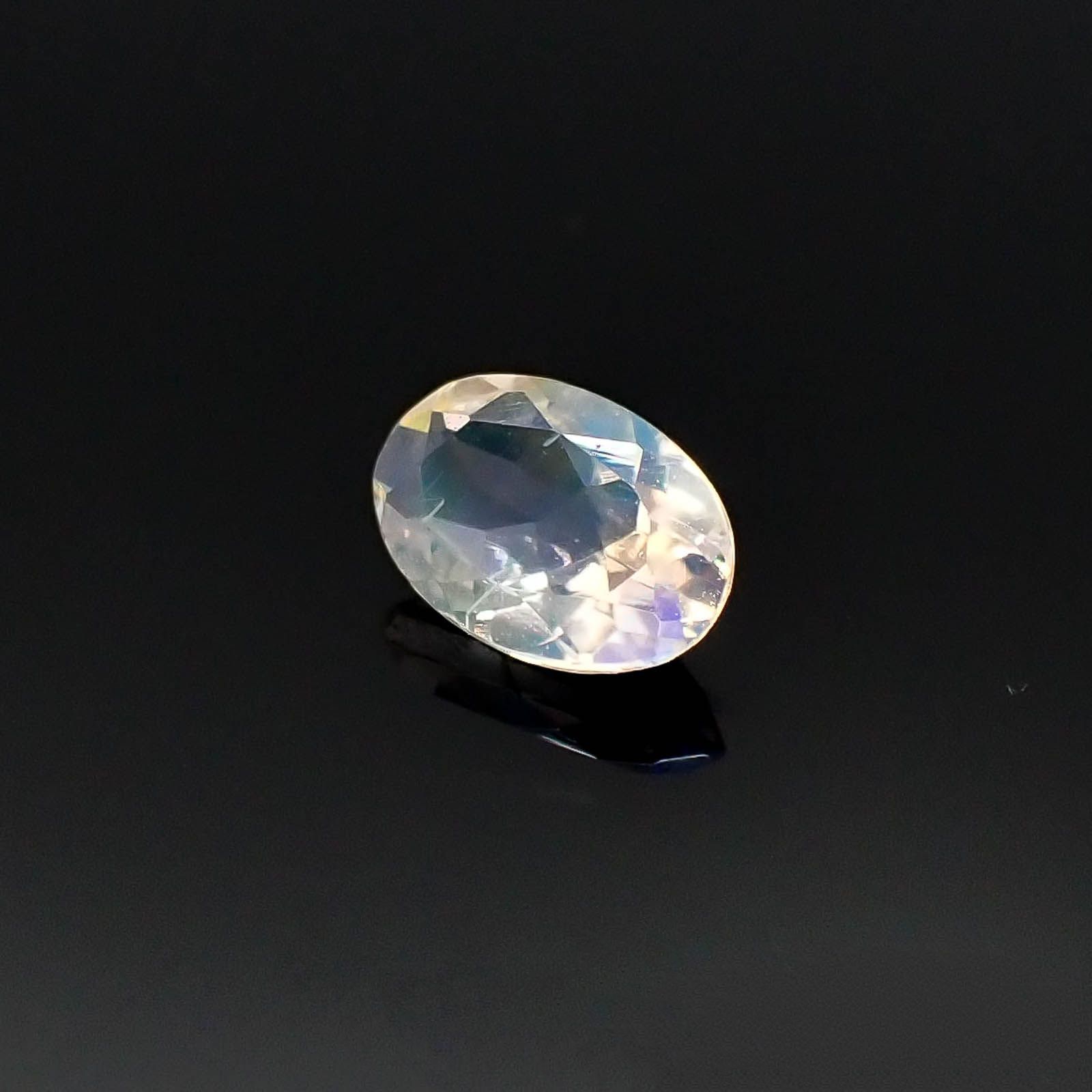 インド　ビハール産レインボームーンストーン　 シルバー925 35㎜×17㎜ ランダムセレクト1個販売> レインボームーンストーン オーバルカット