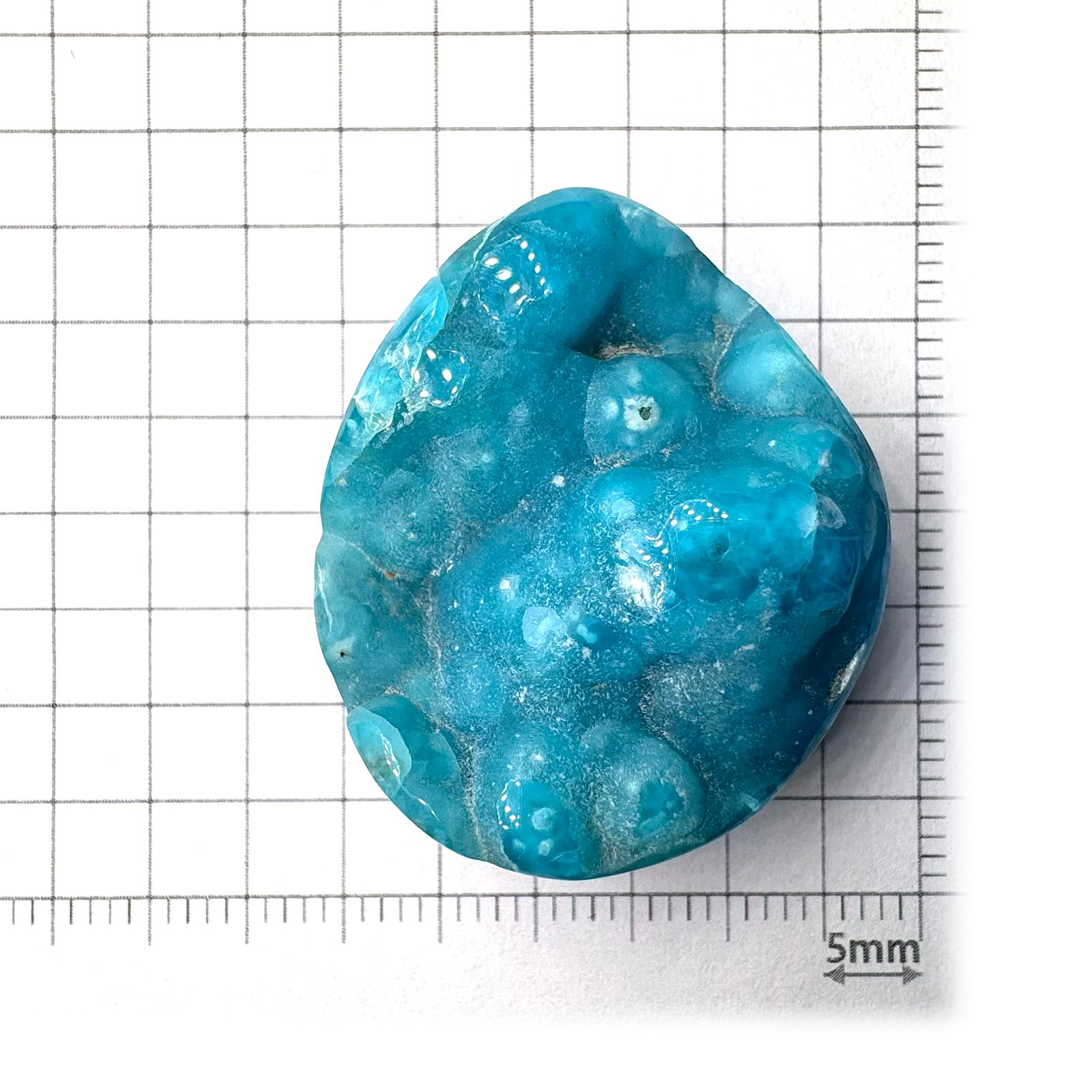 ヘミモルファイト 原石 中国産 59.67ct / 29.9x25.5mm前後 [240226239