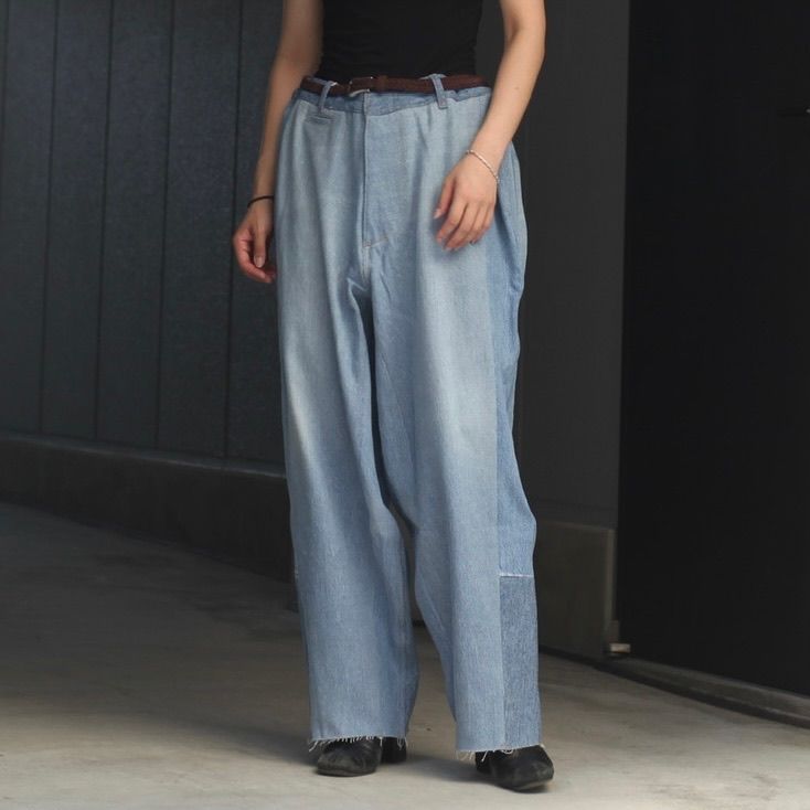 SEEALL - 【残り一点】Reconstructed Super Baggy Slacks Denim_3(L