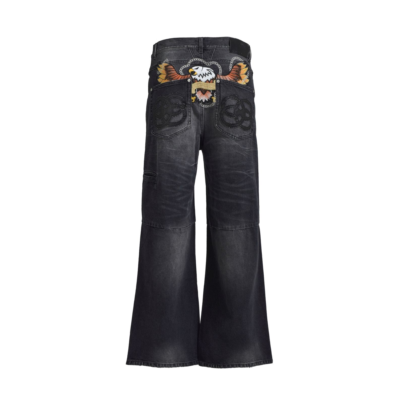 BREATH - 【残り一点】Chain Eagle Patch Denim Pants | ACRMTSM