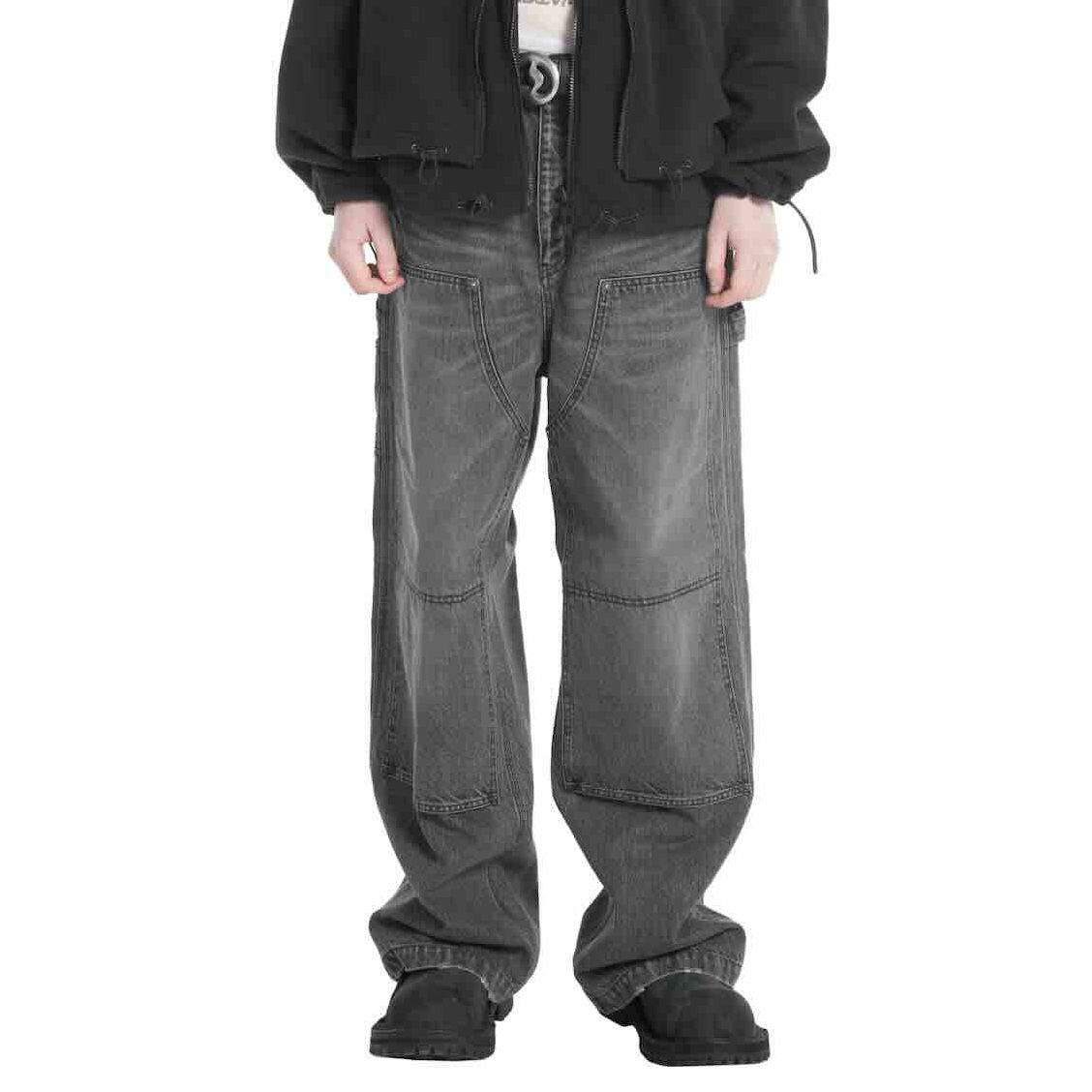 DAIRIKU - 【残りわずか】Vintage Washed Painter Denim Wide Pants