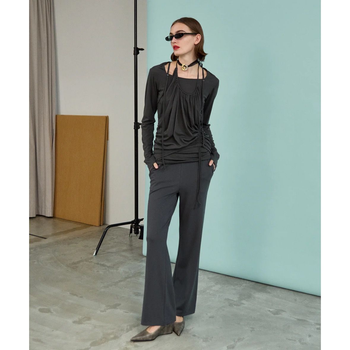 MAISON SPECIAL - 【残り一点】ホルターネックレイヤードトップス