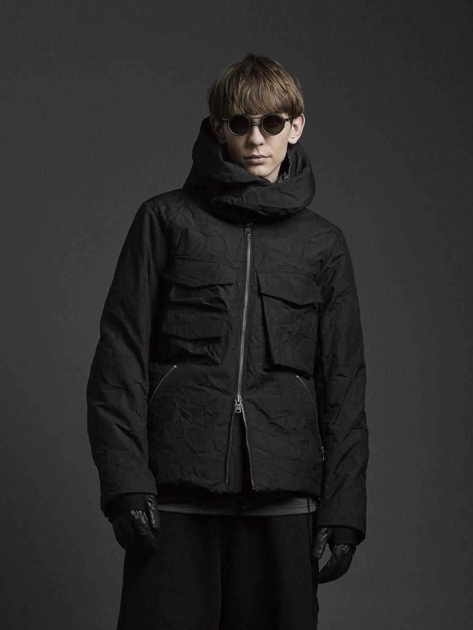 The Viridi-anne - 3レイヤーシワ加工ハイネックダウンジャケット