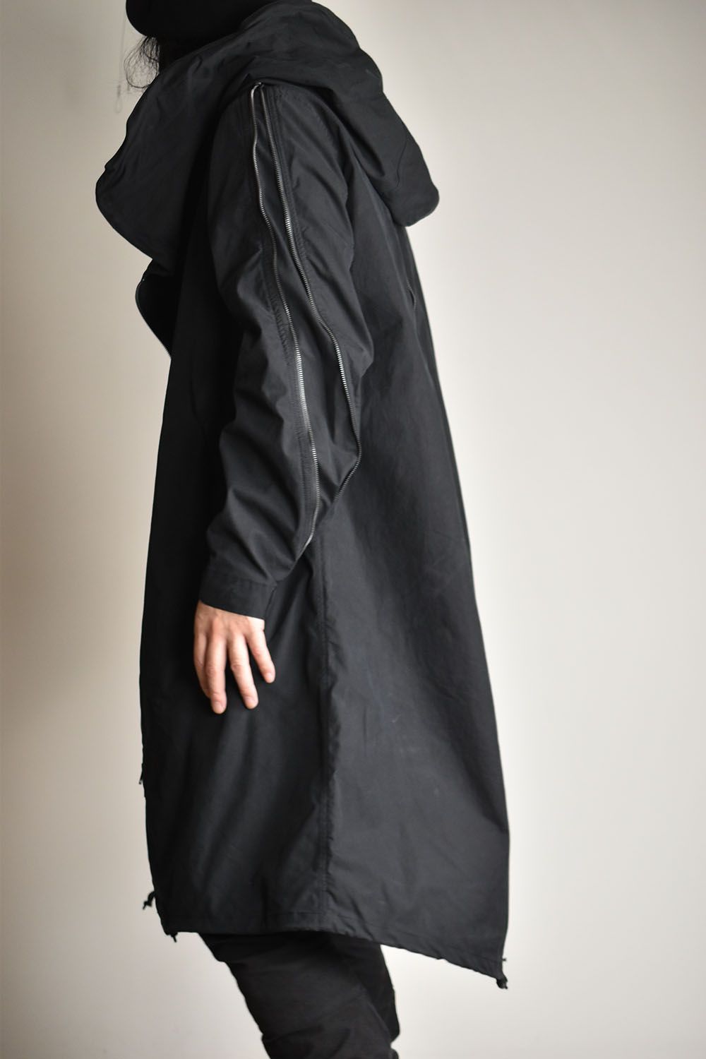 nude:masahiko maruyama - MULTI ZIP MILITARY HOODIE COAT - WITHOUT