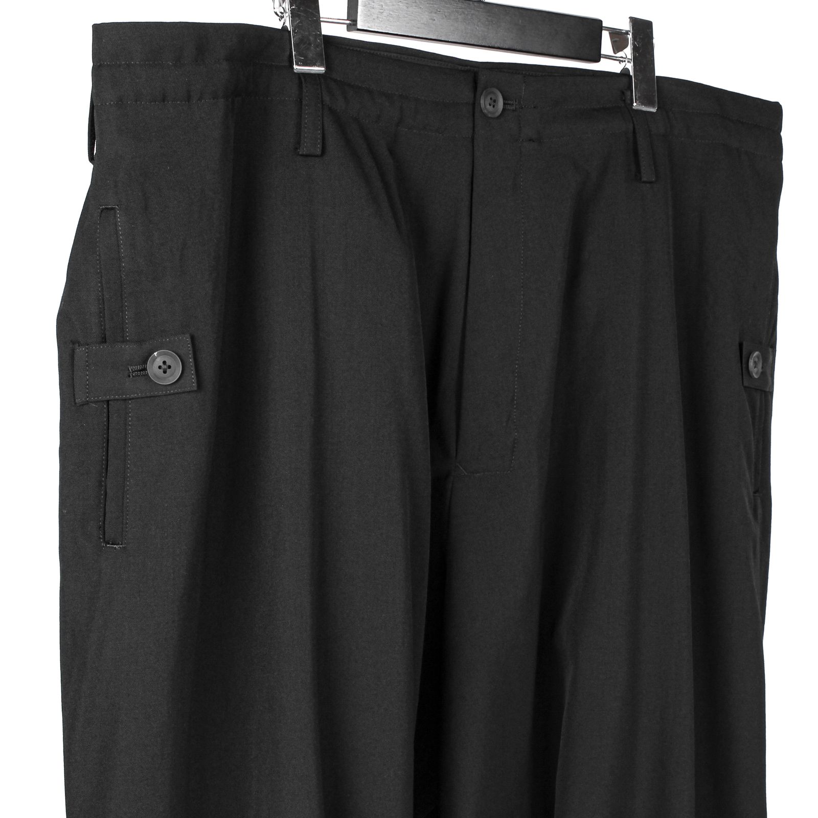 yohji yamamoto - pour homme | 細サルエルP (メンズ) / シワギャバ