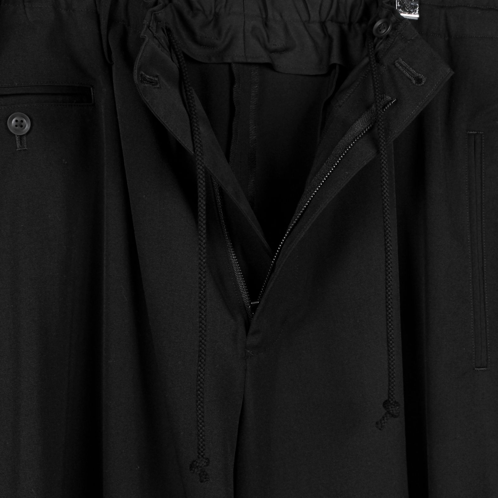yohji yamamoto - pour homme 裾スナップパンツ / HG-P37-100 | ALUBUS
