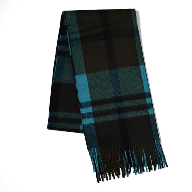 Joshua Ellis - CPG52529 カシミア ブロックチェック ストール 50 x