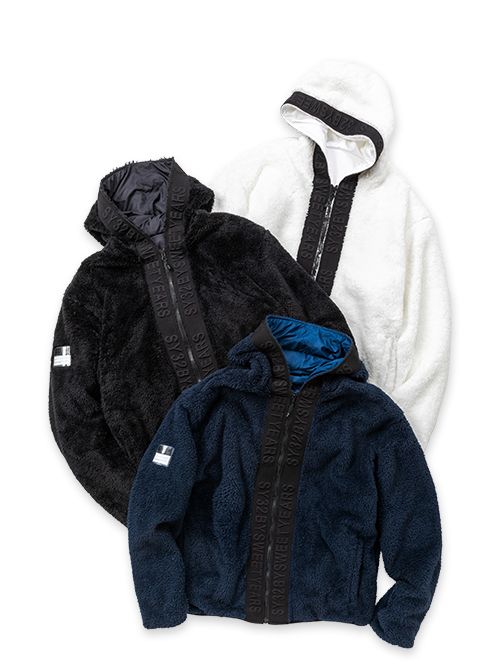 SY32 by SWEET YEARS - BOA FLEECE JACKETパーカーブルゾンNAVY 【SY32