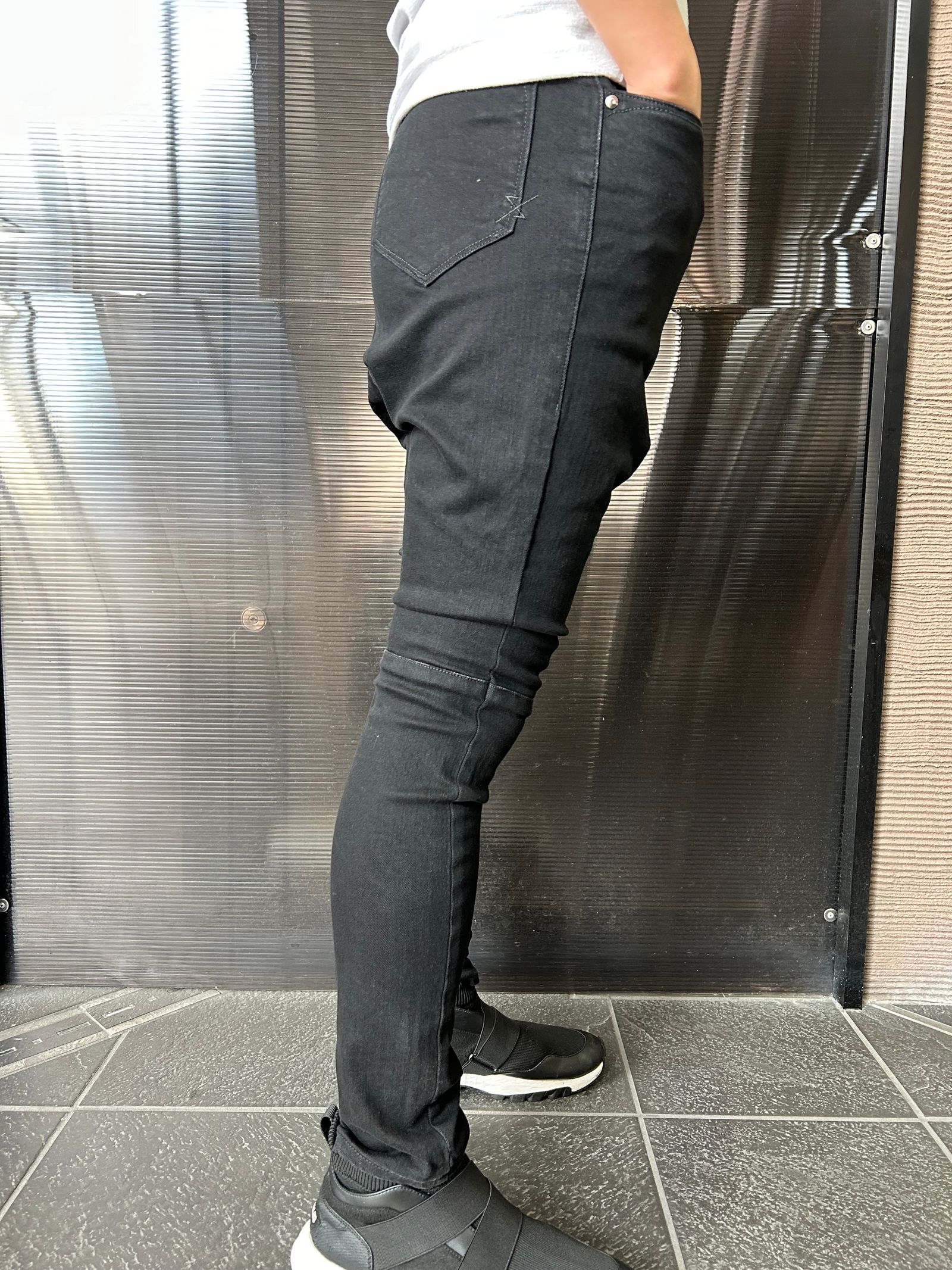 ys Yuji SUGENO - High Power Stretch Denim Semi Sarouel Pants