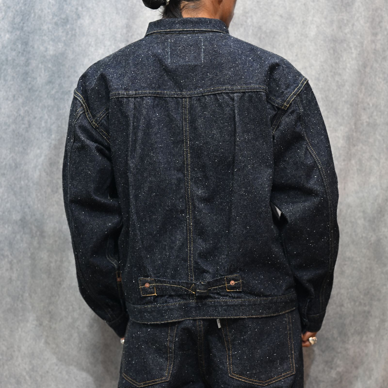 New Manual - #029 WW II LV T-BACK DENIM JACKET ONE-WASHED （INDIGO