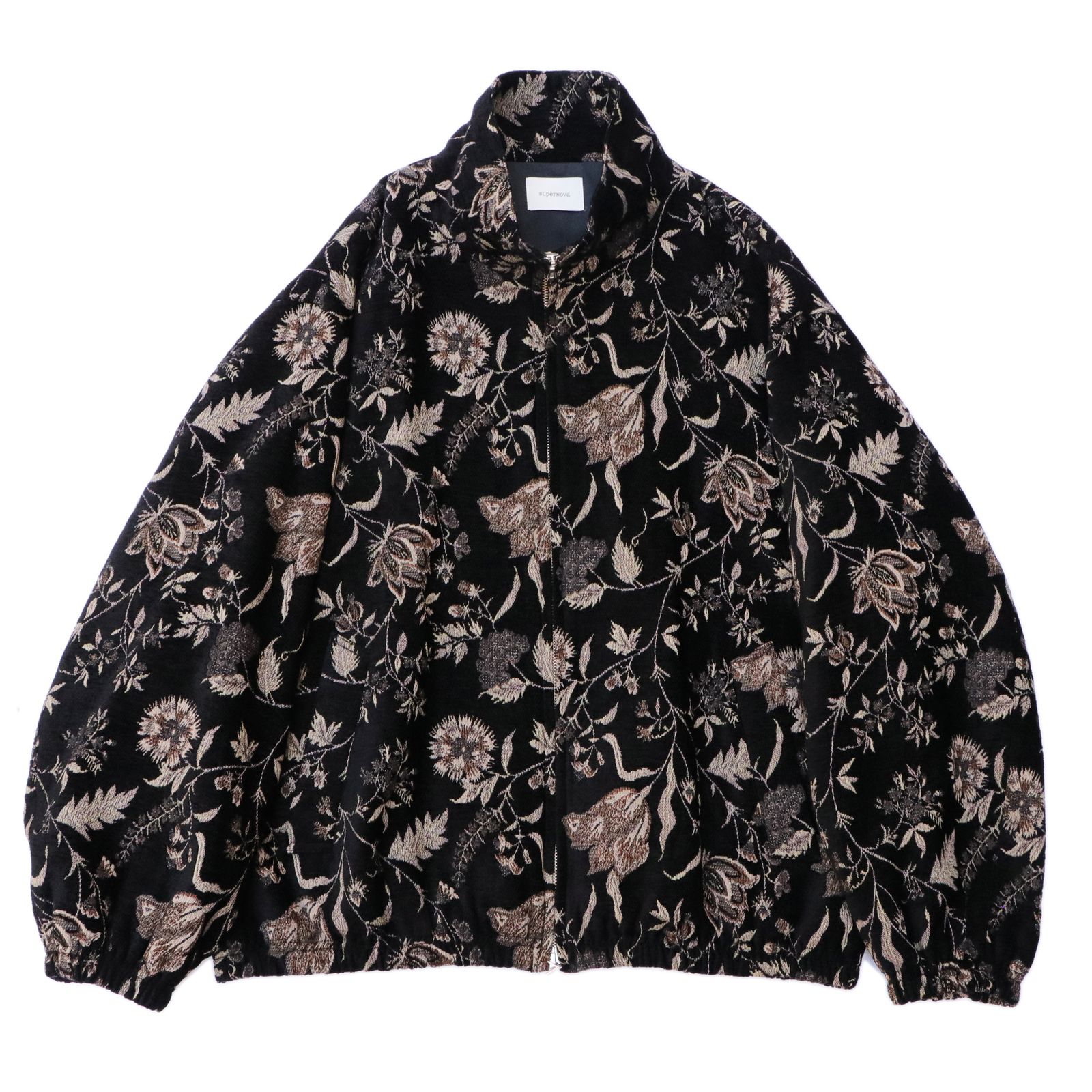 superNova. - Track jacket - Velvet flower jacquard / トラック