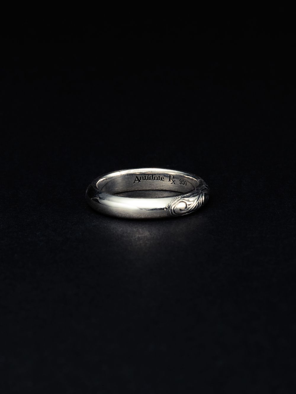 ANTIDOTE BUYERS CLUB - Engraved Round Ring / リング / RX-704-1