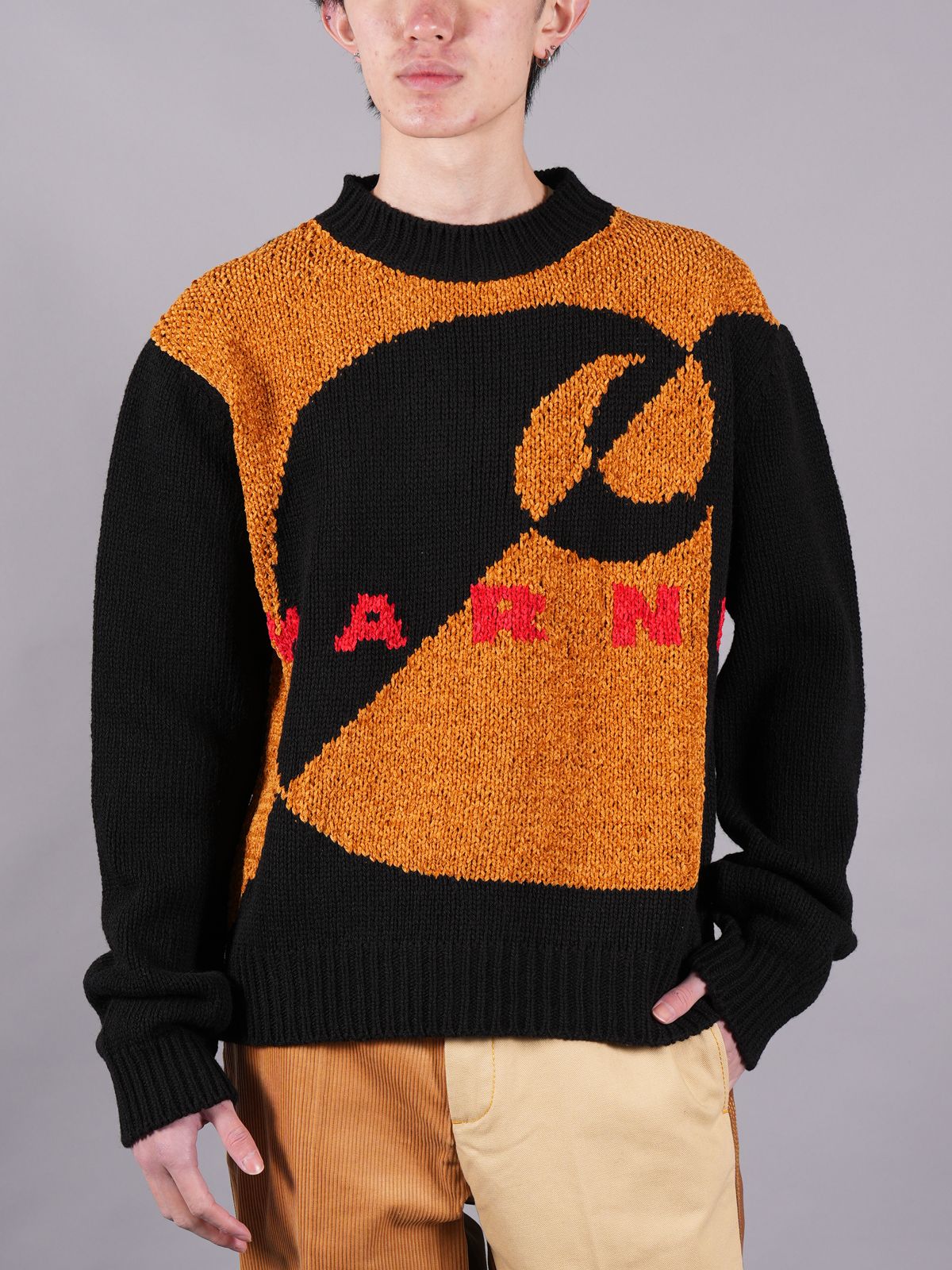 MARNI - 【ラスト1点】 MARNI X CARHARTT WIP - JUMPER IN BLACK WOOL