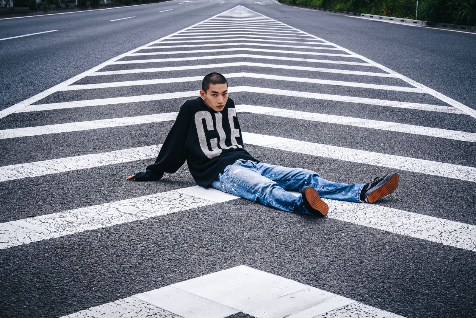 SAINT M×××××× - SM-A22-0000-033 / KNIT /CLF /BLACK / ウール