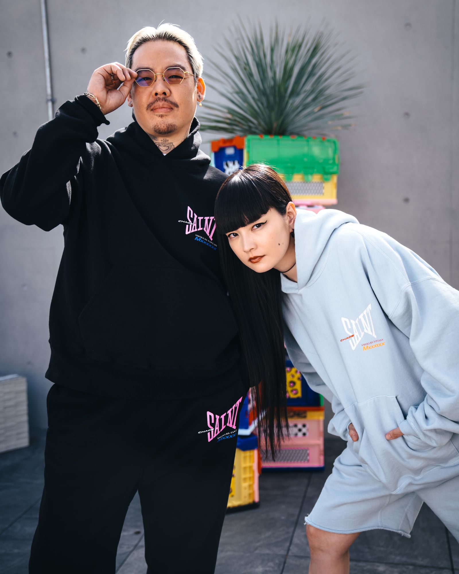 SAINT M×××××× - 【ラスト1点】SM-HR8-0000-056 / SWEAT PANTS / RIBON