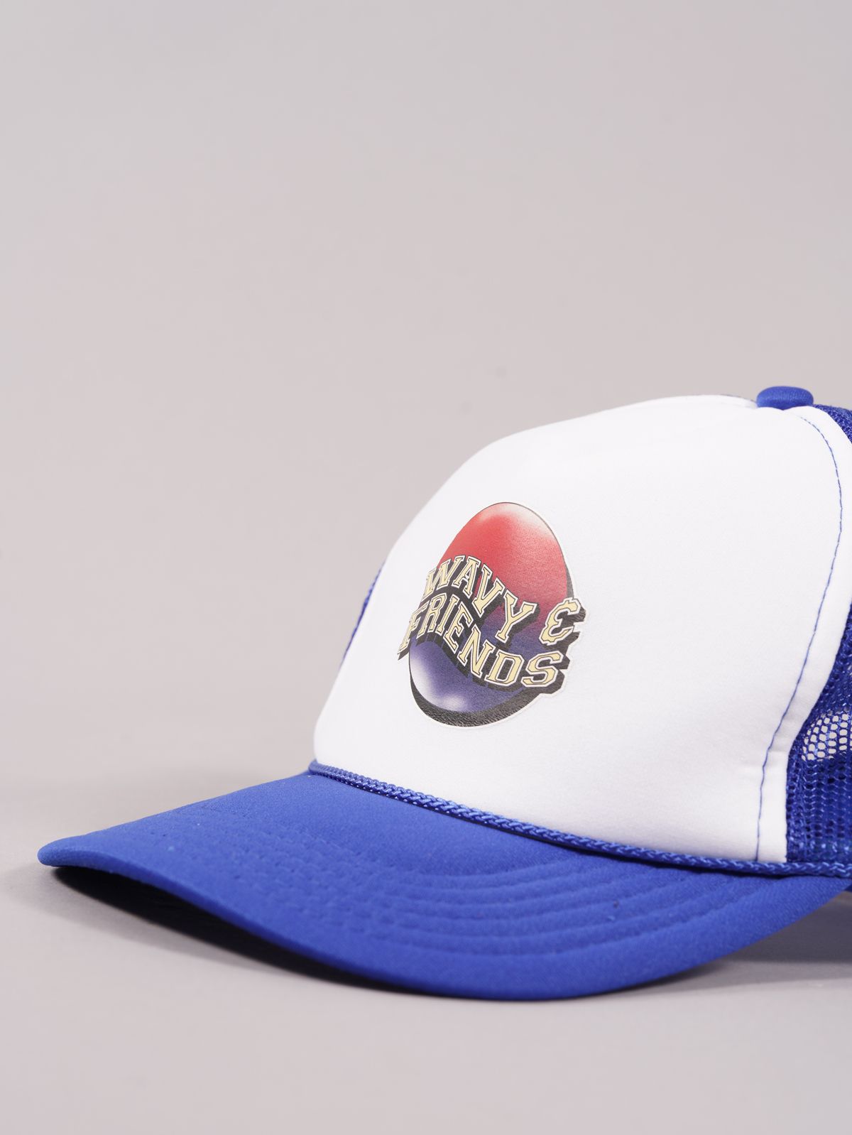 WAVY & FRIENDS - ラスト1点 / WYC-009 / メッシュキャップ (ブルー