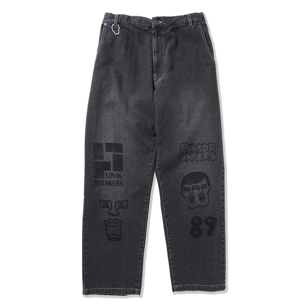PUNK DRUNKERS - マルチプリントデニムパンツ | DOLL