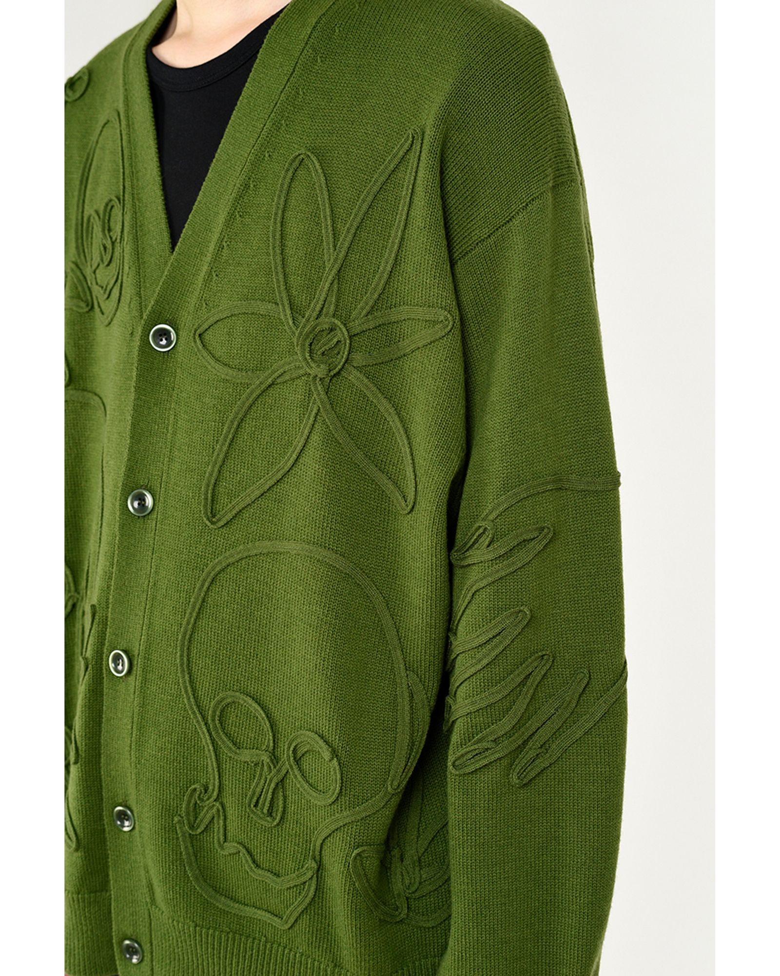 LAD MUSICIAN ラッド ミュージシャン ファイヤー カーディガン LAD