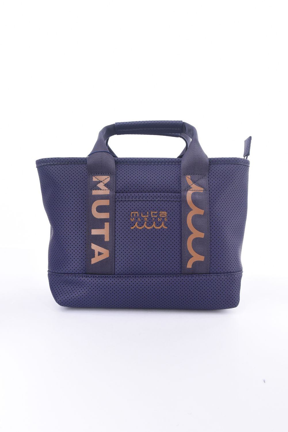 muta - CONTINUA PARTITION TOTE BAG / パンチング エシカルレザー