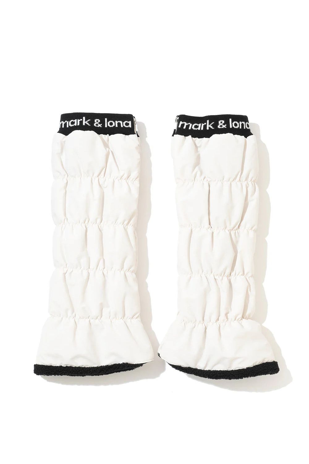 MARK&LONA - NODE PUFFY ZIP ON LEG WARMERS / サークルスカル刺繍 裏