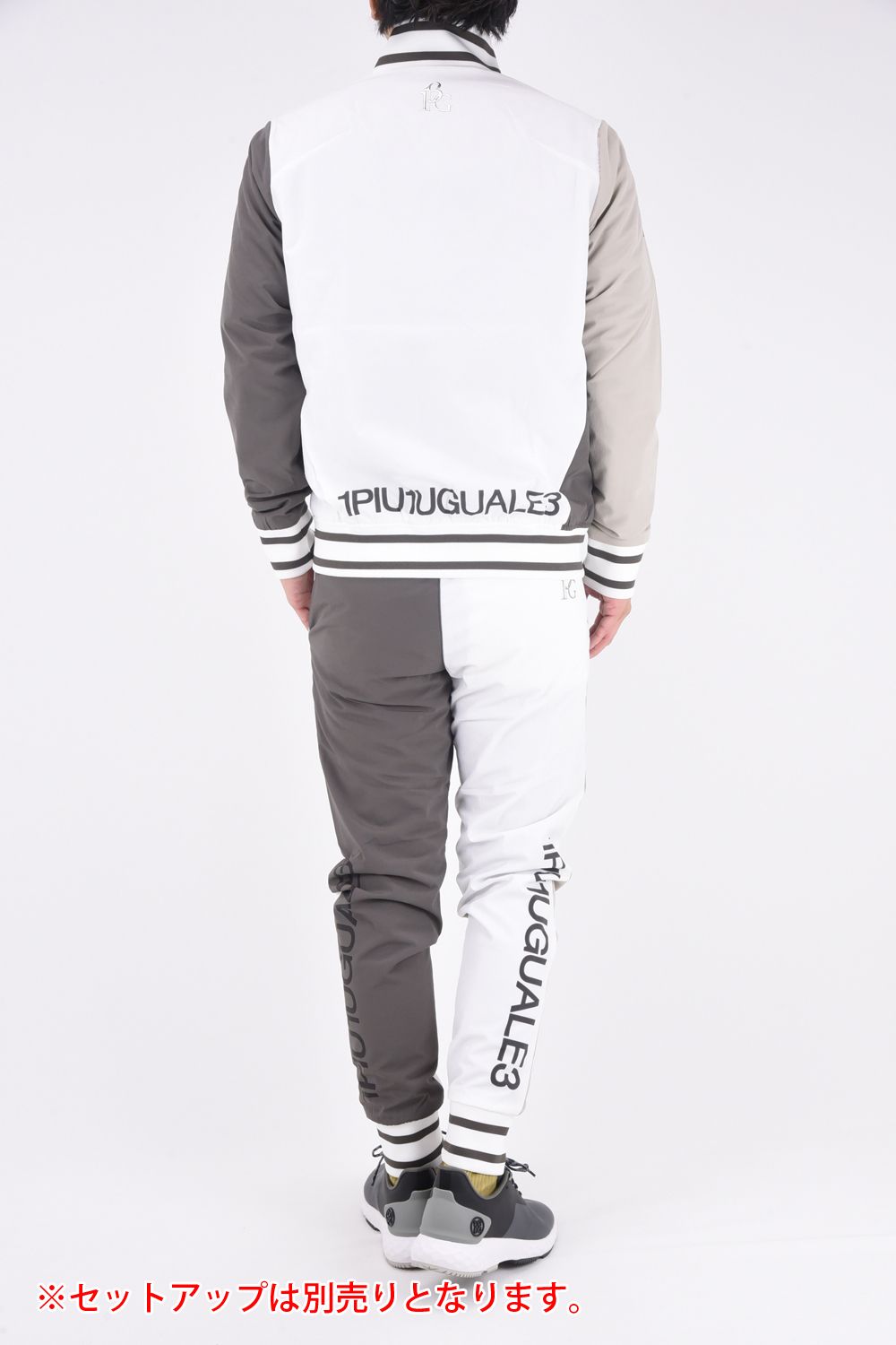 1PIU1UGUALE3 GOLF - CRAZY TRACK JACKET / ロゴ クレイジーパターン
