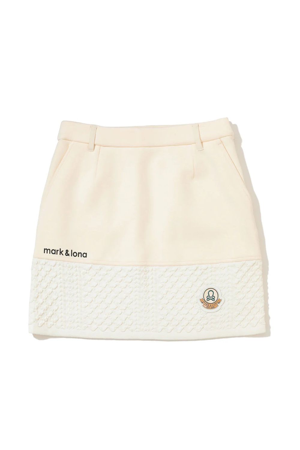 MARK & LONA ゴルフスカート ホワイト MARK&LONA ホワイト スカート