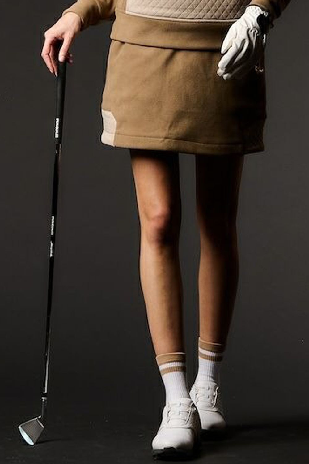 美品】1PIU1UGUALE3 GOLF レディースプリーツスカートグレー z