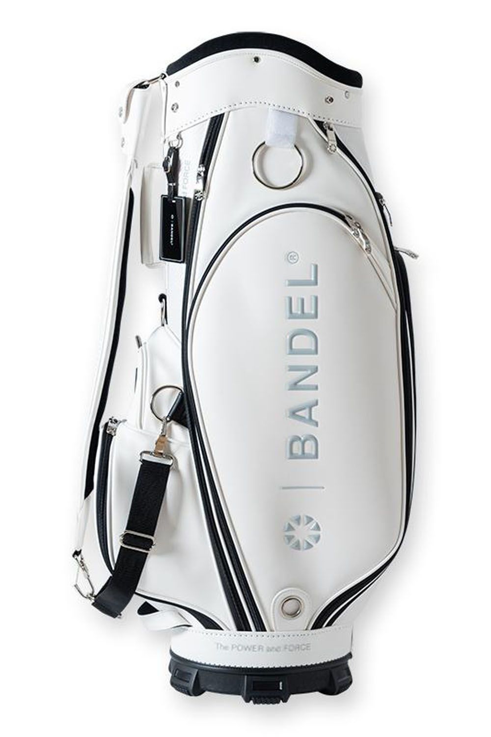 BANDEL バンデル ゴルフバッグ キャディバッグ ゴールド・ホワイト