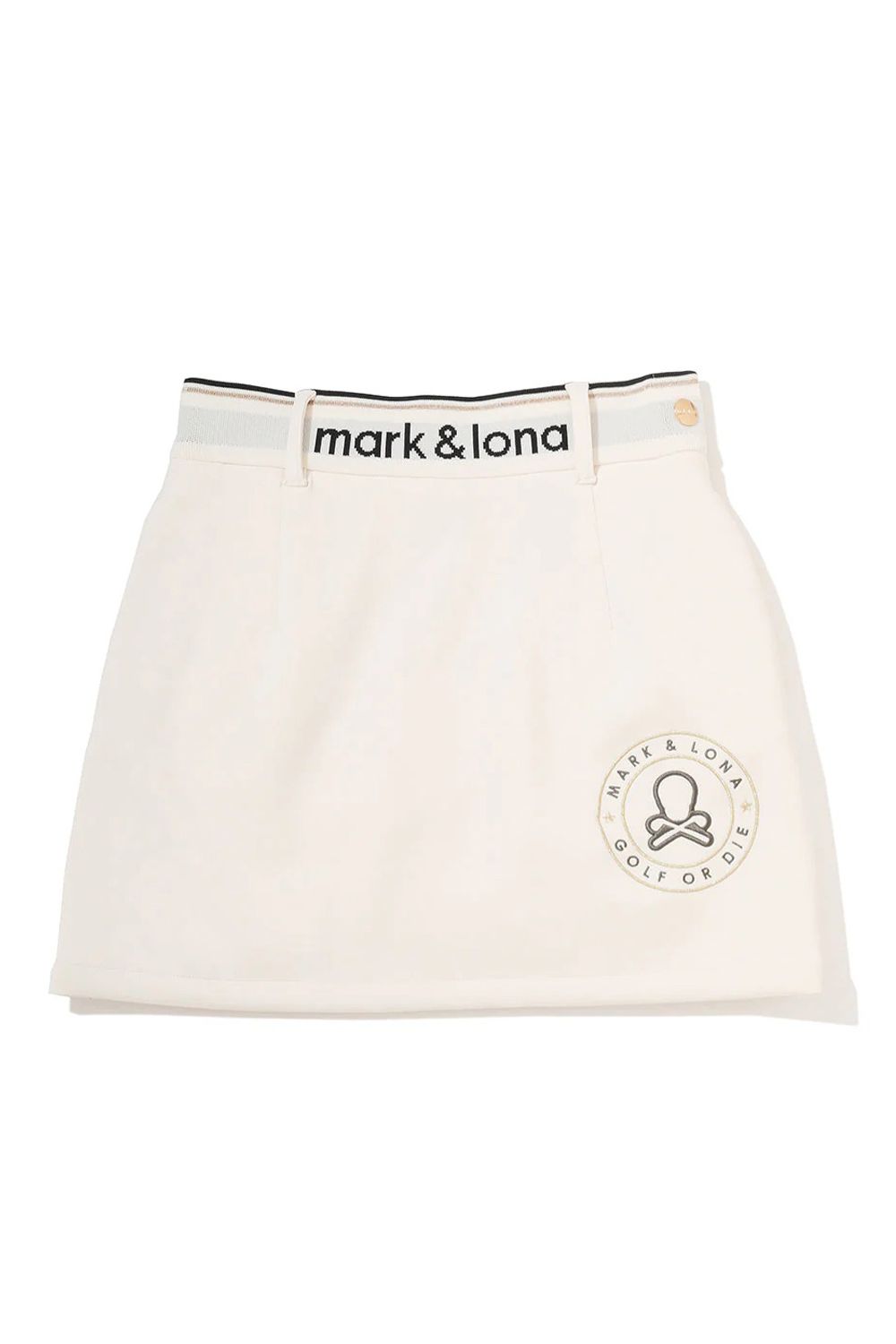 MARK&LONA(マーク&ロナ)ベルト付きストレッチキュロットスカート 新品