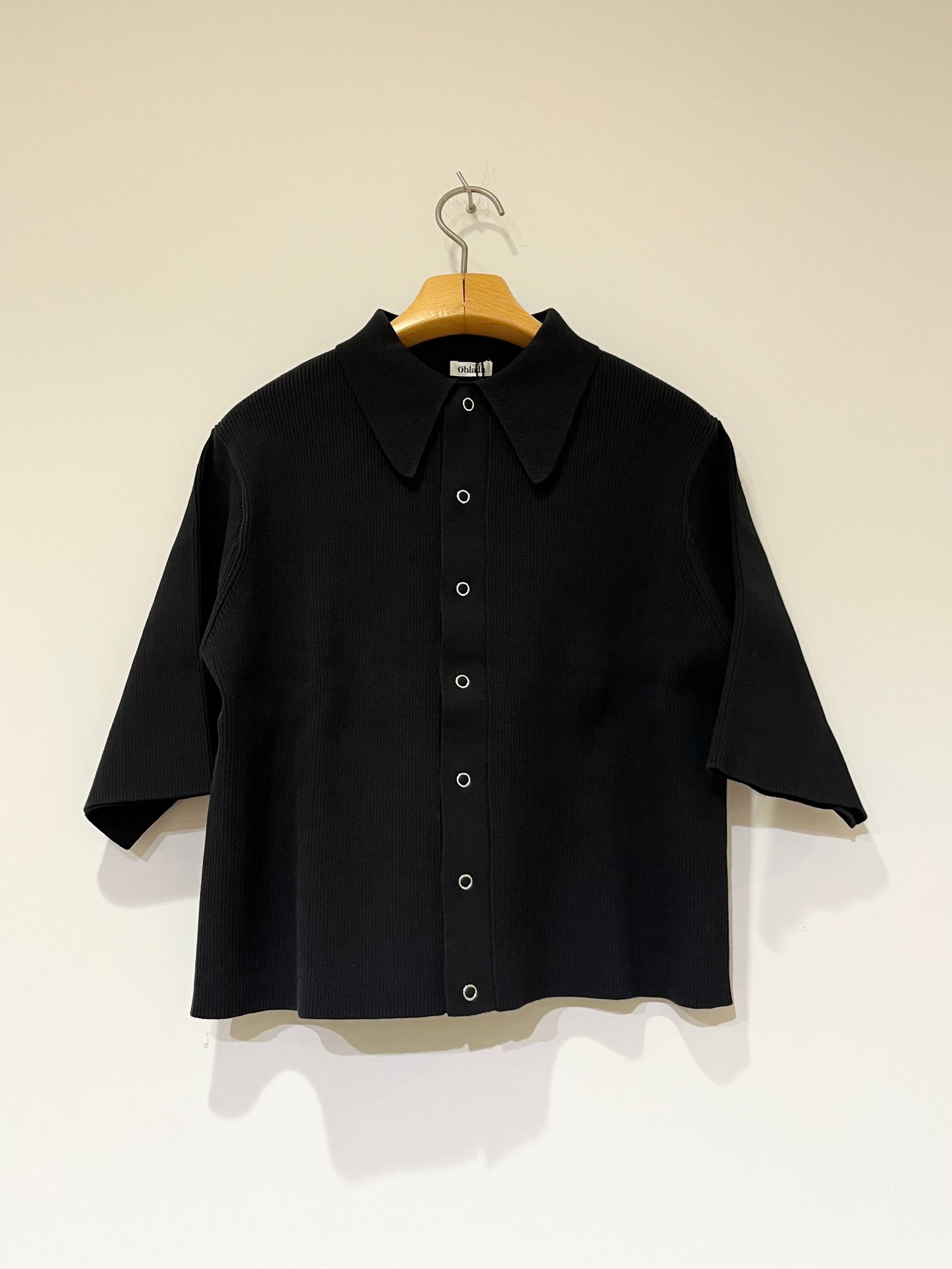 oblada - POLO KNIT / ポロニット / ブルー | HALLOW's web store