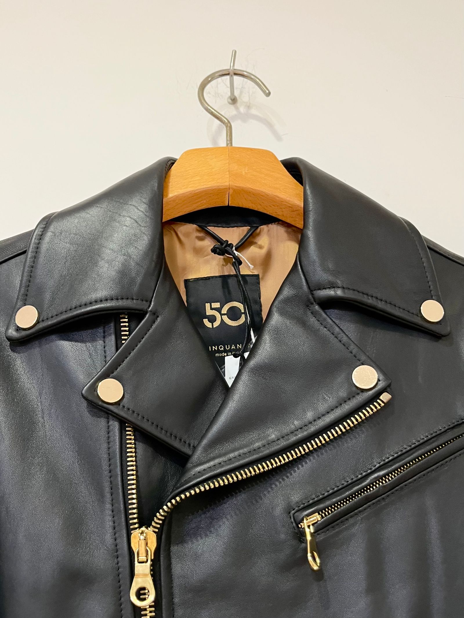 CINQUANTA - BELTED W RIDERS / ライダースジャケット / ブラック