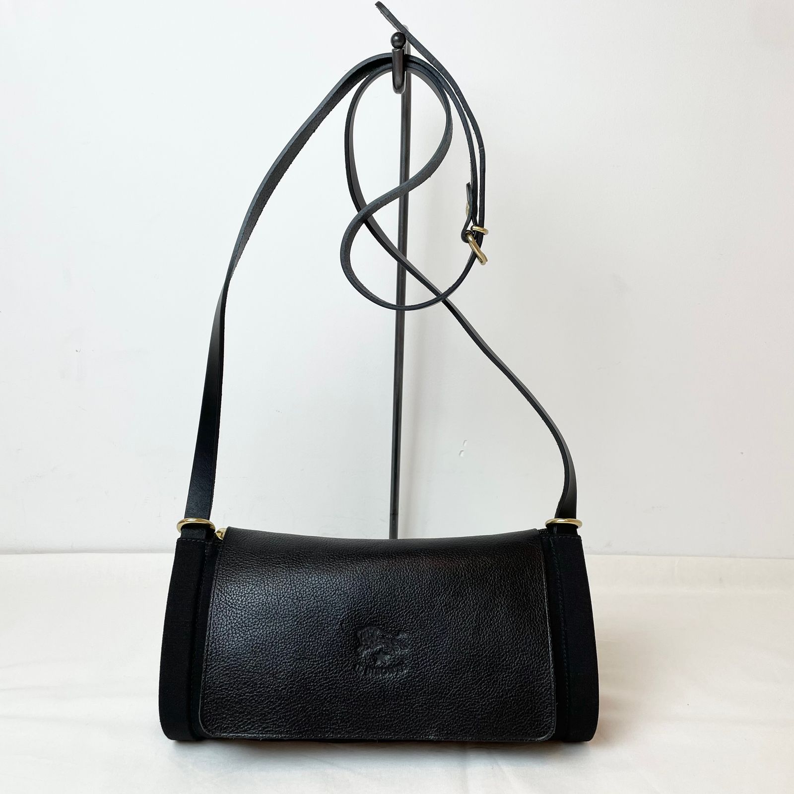 IL BISONTE - クロスボディバッグ/ショルダーバッグ/キャンバスレザー