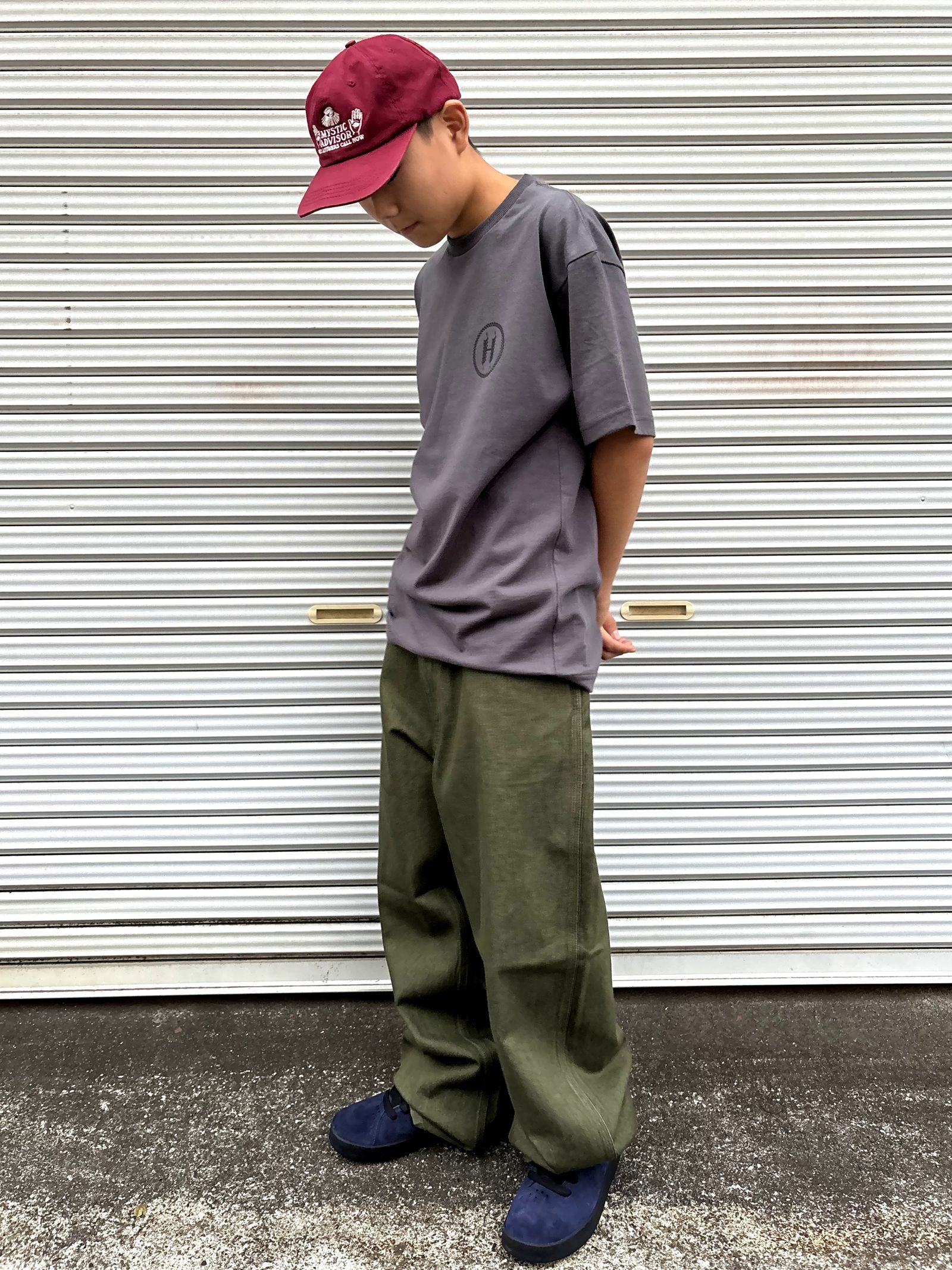 Hellrazor - BAGGIE DENIM PANTS MOS GREEN / デニムパンツ | HEAL