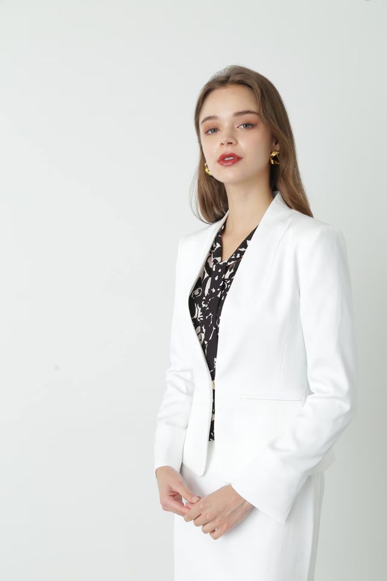 PINKY&DIANNE - ハイツイストセットアップジャケット（ホワイト