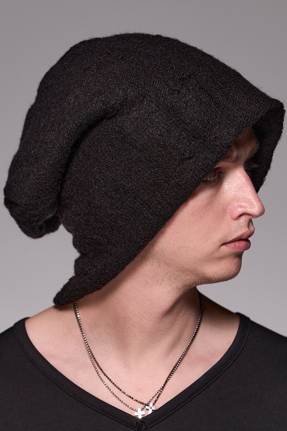 kiryuyrik - Damage Border Cap / ダメージボーダー ニット キャップ