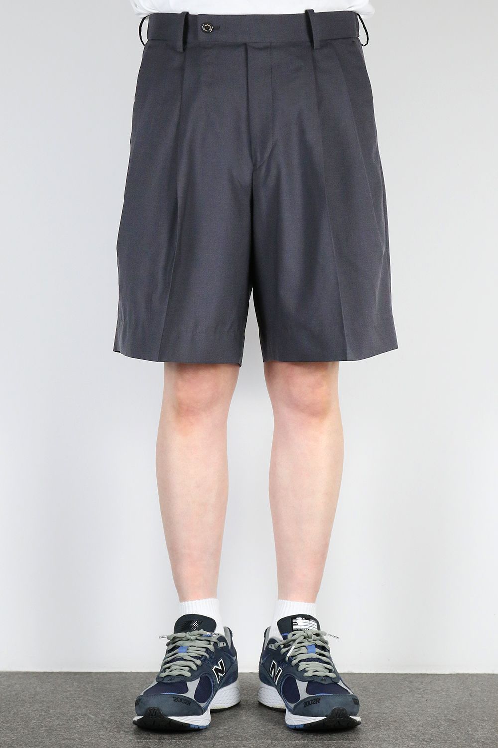 MARKAWARE - ORGANIC WOOL 2/80 TROPICAL DOUBLE PLEATED CLASSIC WIDE