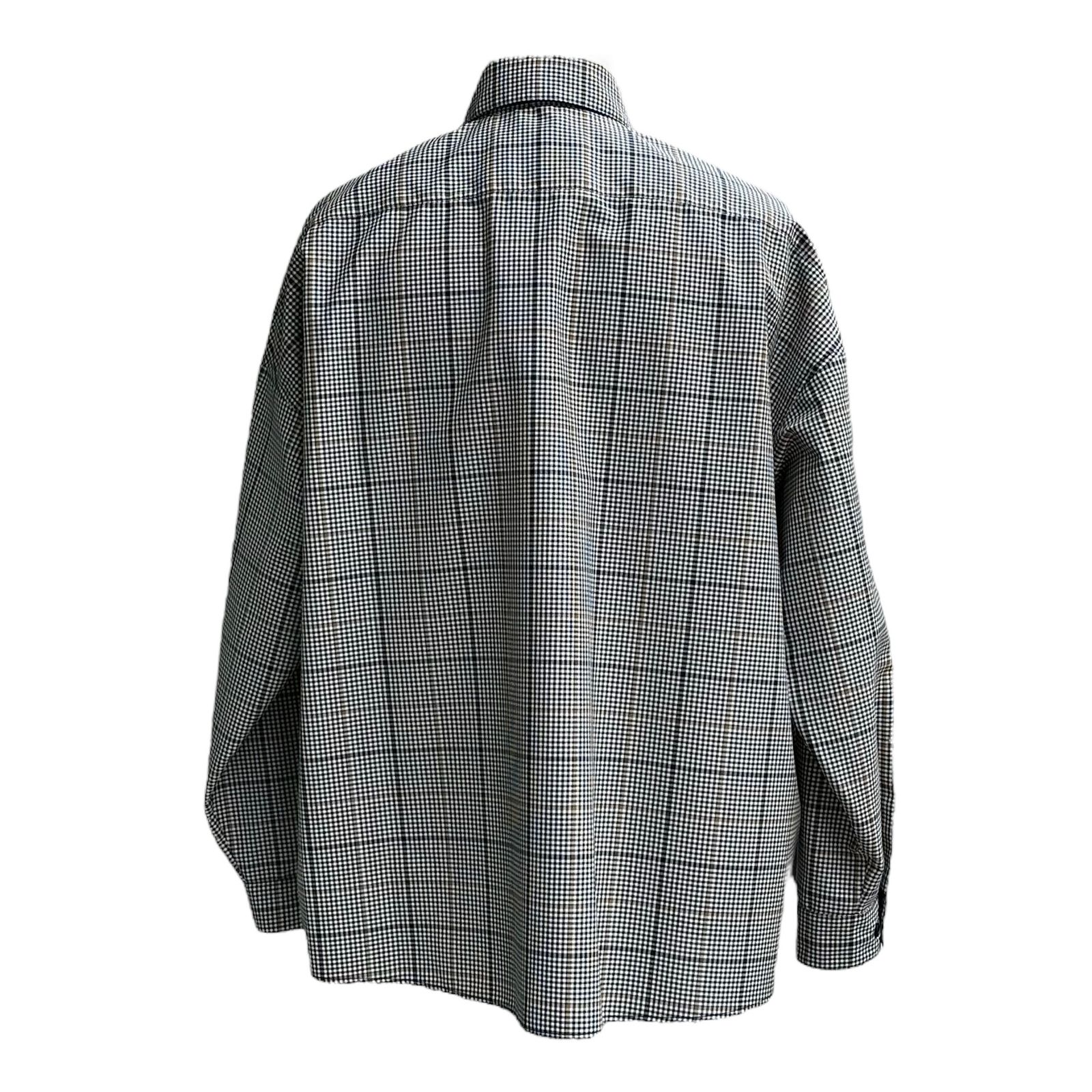 MARNI - MARNI/ ディープブルー チェック/ テクノウール製シャツ