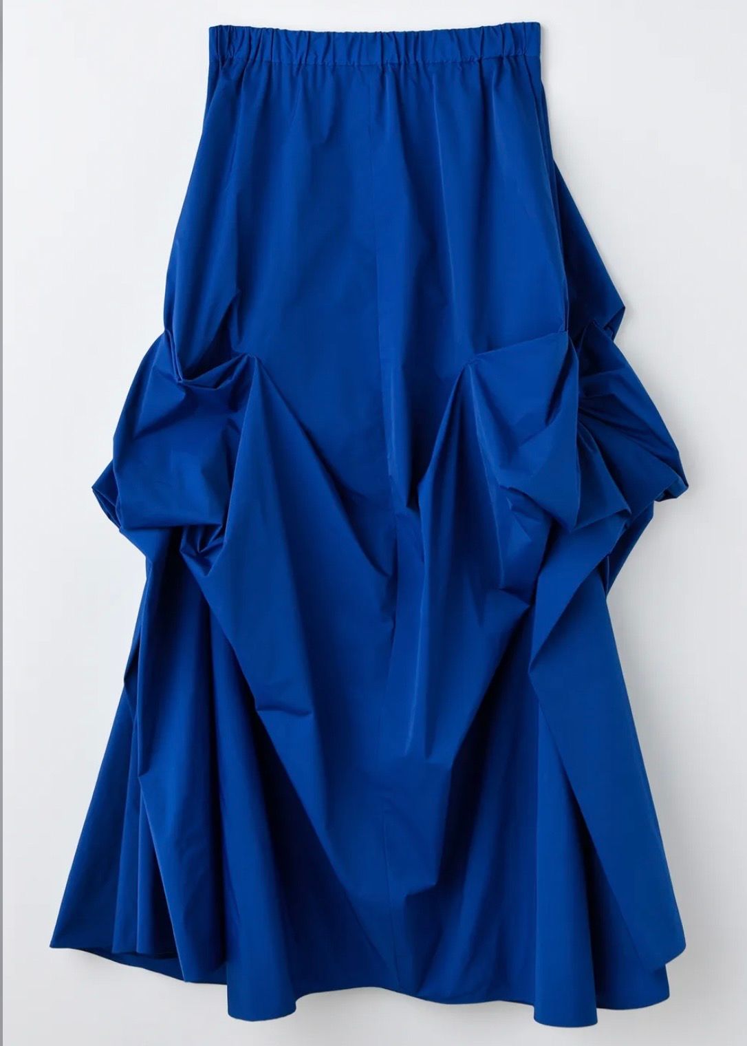 ENFOLD - RIBBON TUCK SKIRT / スカート / ブルー / 2025AW new