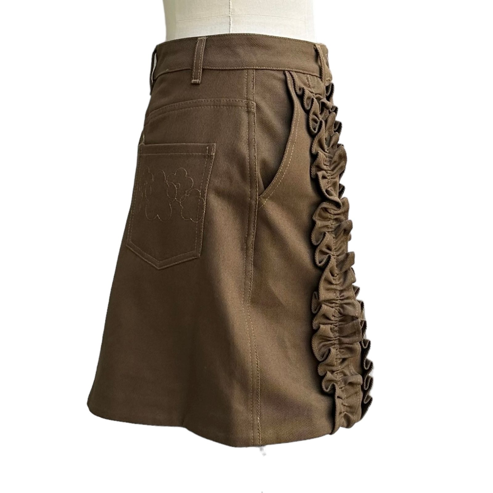 CECILIE BAHNSEN - オーディンスカート / デニムスカート / ブラウン