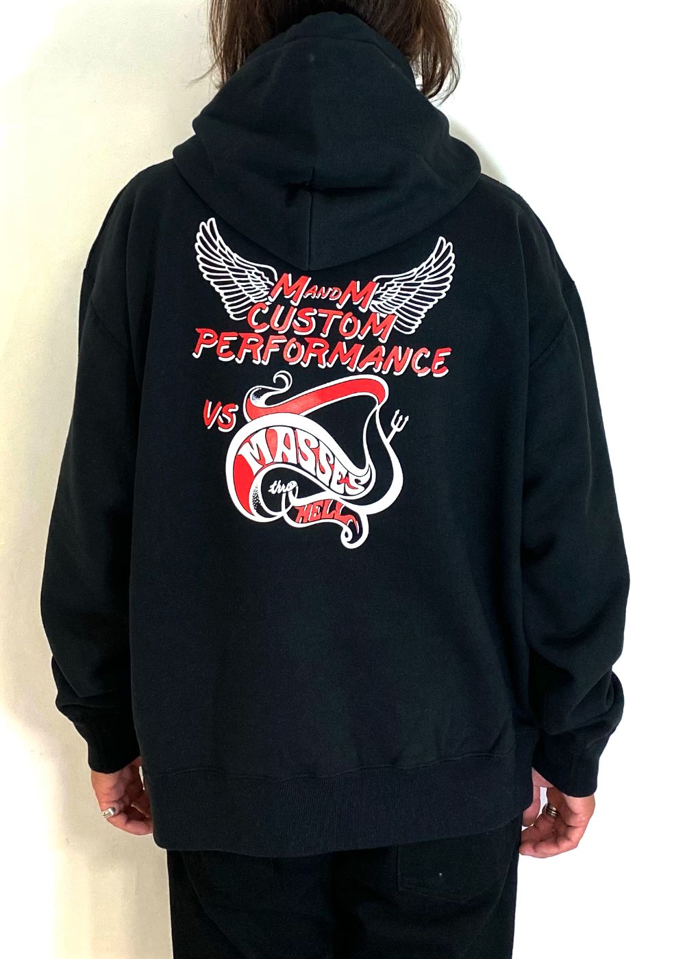 M&M CUSTOM PERFORMANCE - ×MASSES HOODED HELL (BLACK) / マシス