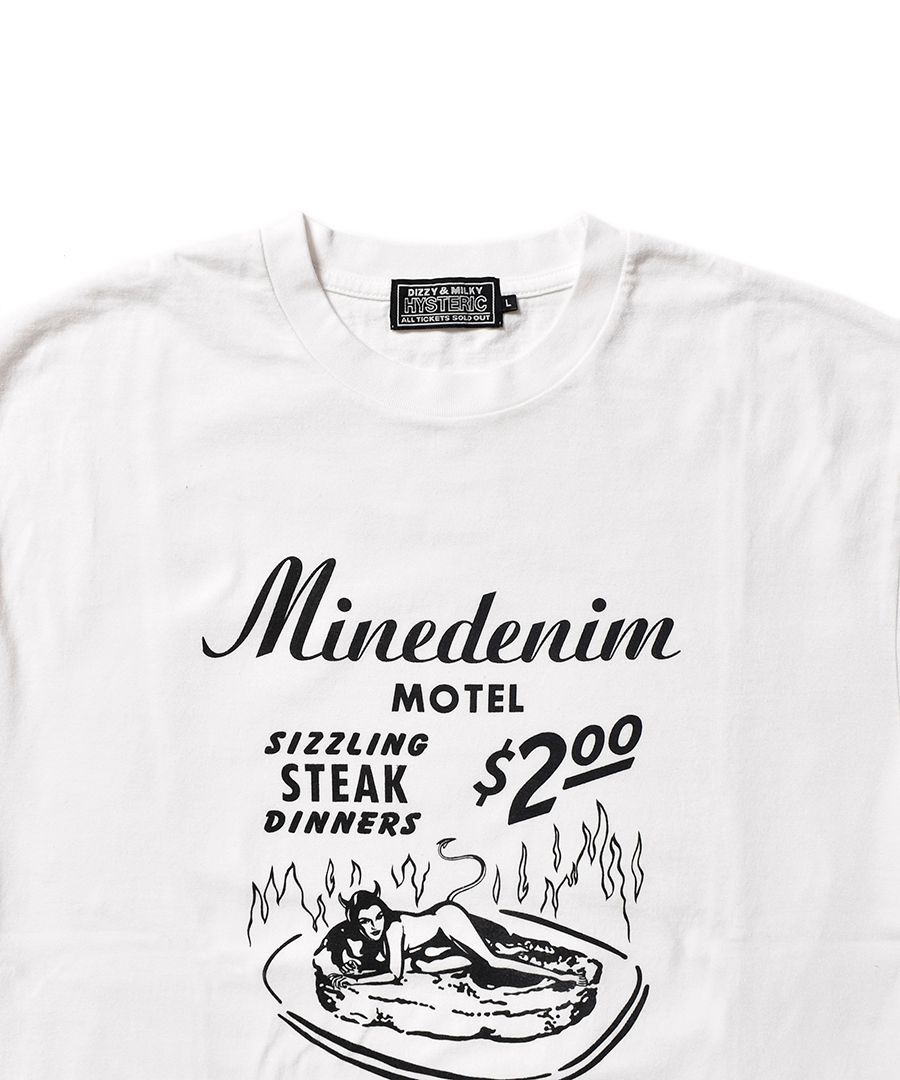 MINEDENIM - × HYSTERIC GLAMOUR T-SH (WHITE) / ×ヒステリック